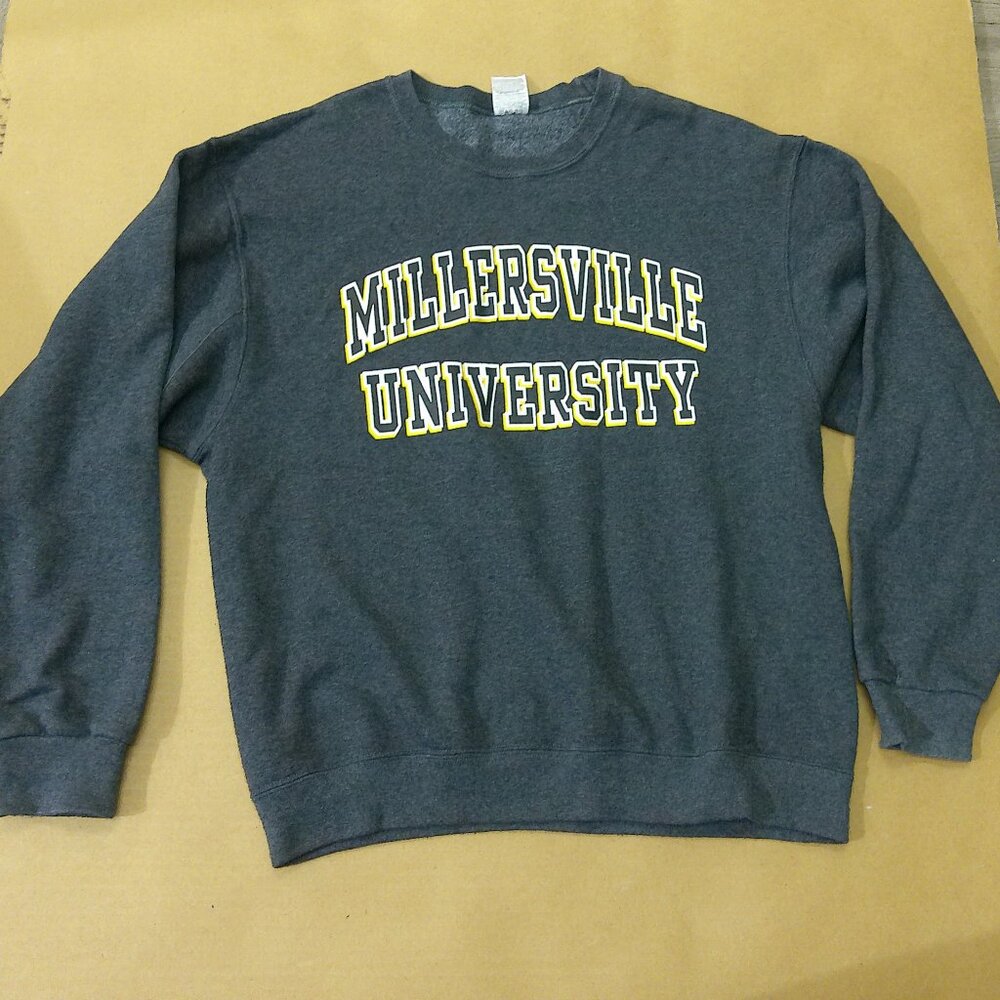 Millersville University Sweatshirt Mens Large Gray Crewneck Pennsylvania VTG